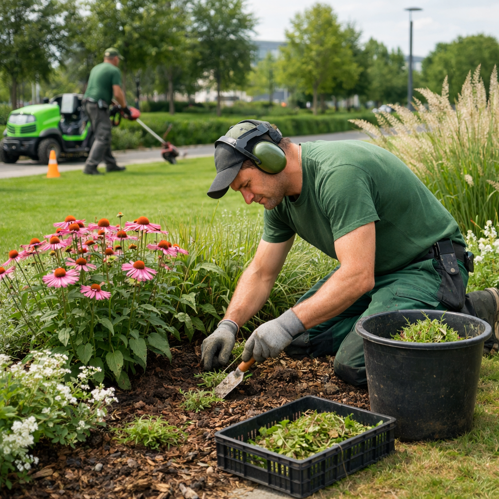 Grünflächenpflege & Beeten