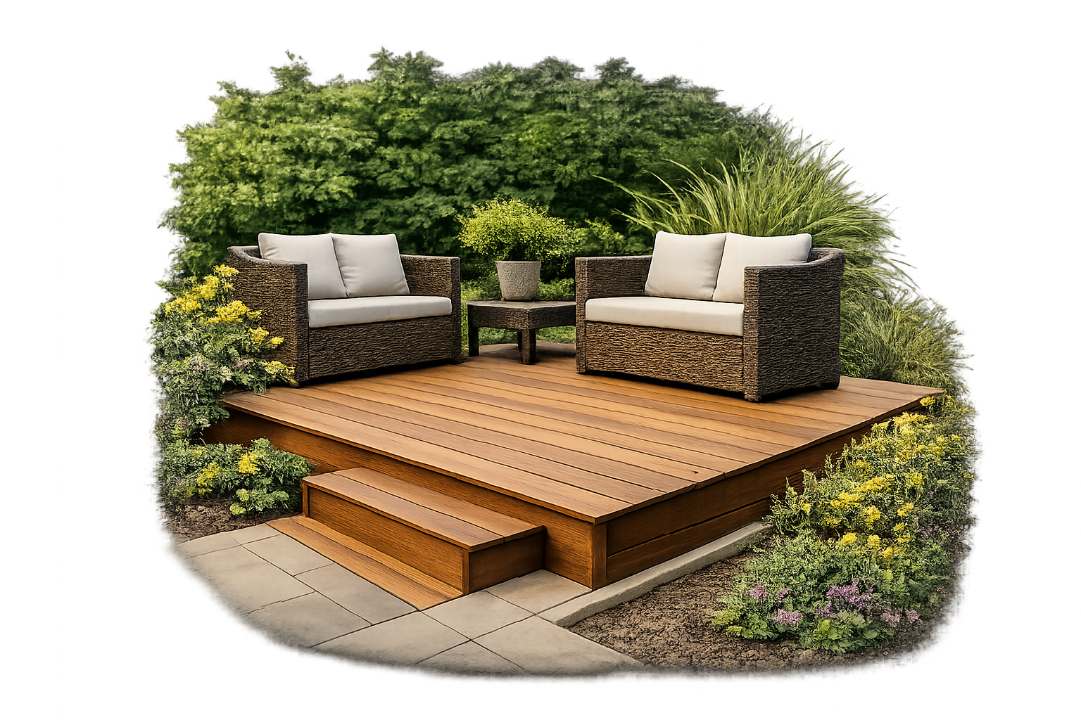 Holzkonstruktionen für den Garten