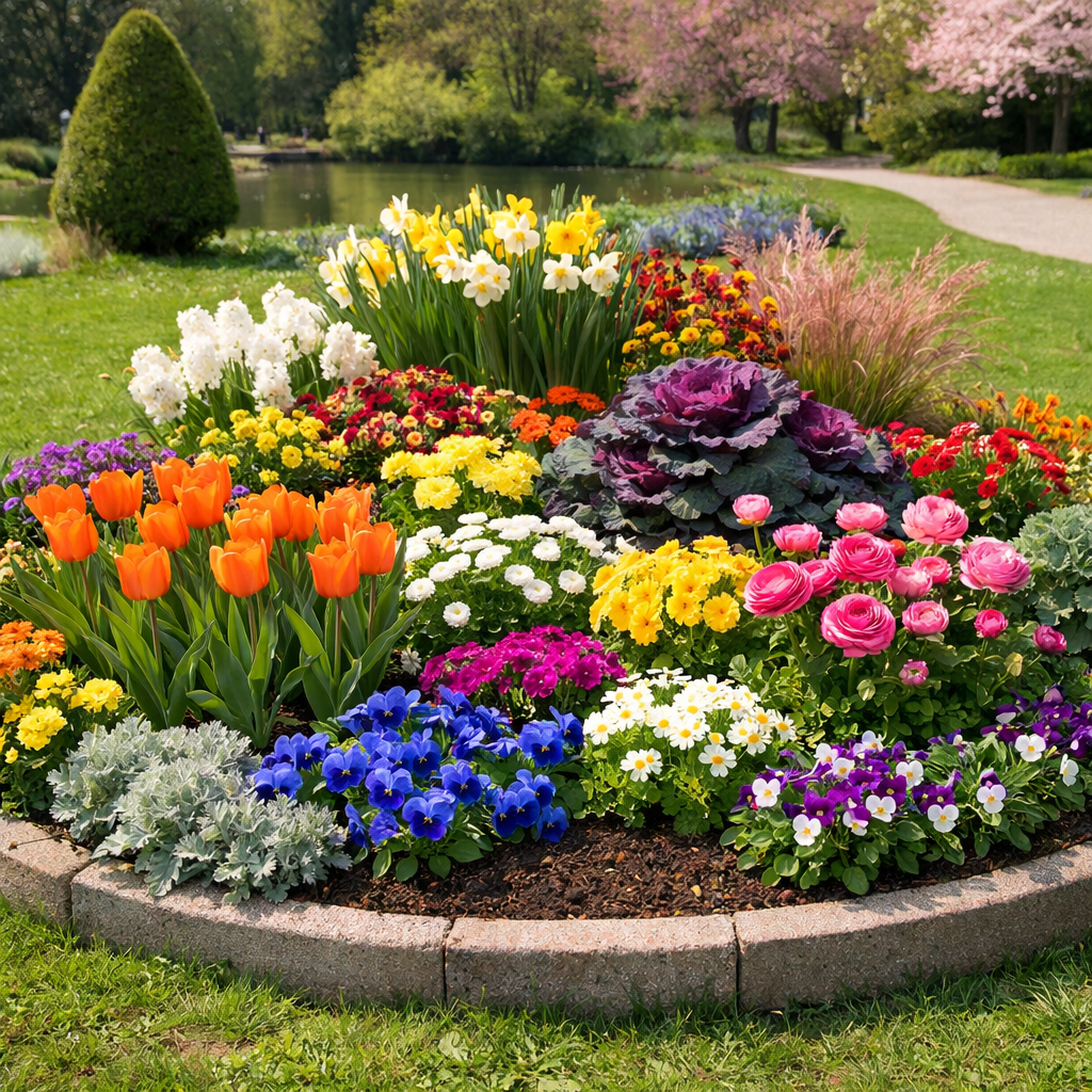 Saisonale Bepflanzung